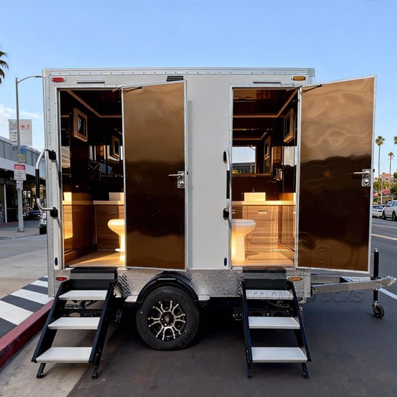 Premium Luxury Mobile Toilet Trailer — Dori Trailers product photo 1 of 2